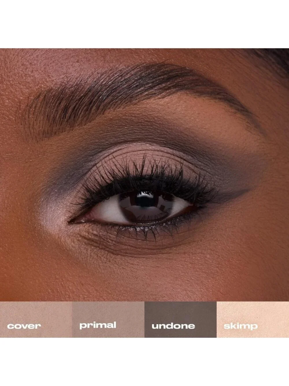 Matte Eyeshadow Palette - 6 Cool Neutral Shades for Everyday Looks & Smoky Eyes
